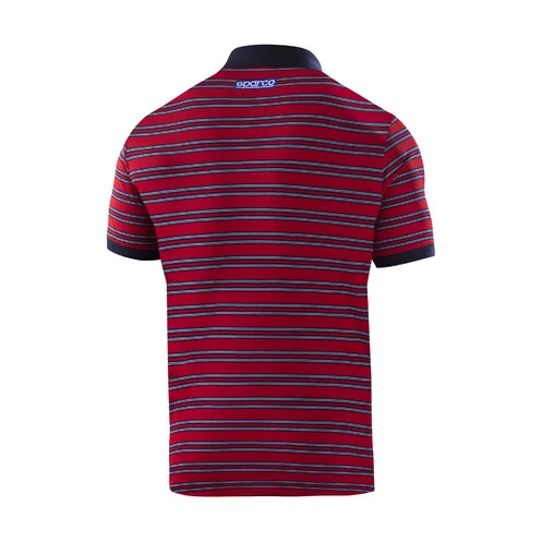 Sparco Martini Racing Replica Striped Polo, Red - Image 2