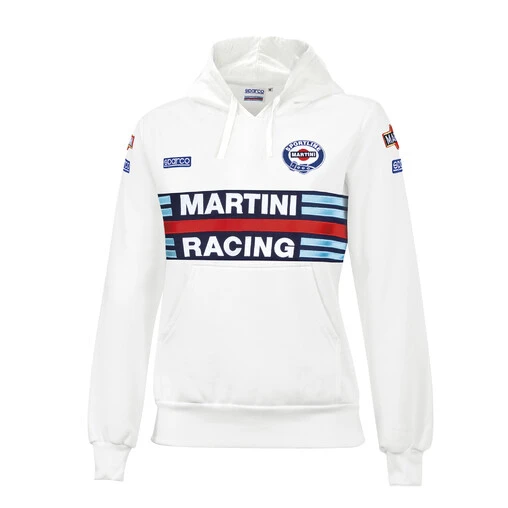 Sparco Martini Racing Hoodie Replica Lady, White