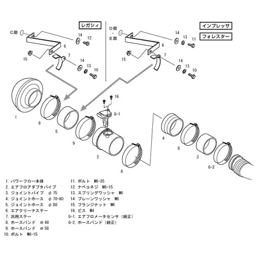 HKS Super Power Flow Intake For Subaru Impreza GD (A-B) (00-02) - Image 2