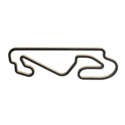 Barcelone F1 Racetrack - Wooden Wall Sculpture (90 Cm)