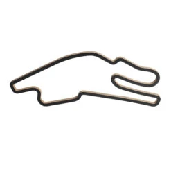 Bugatti Racetrack - Wooden Wall Sculpture (45 Cm)